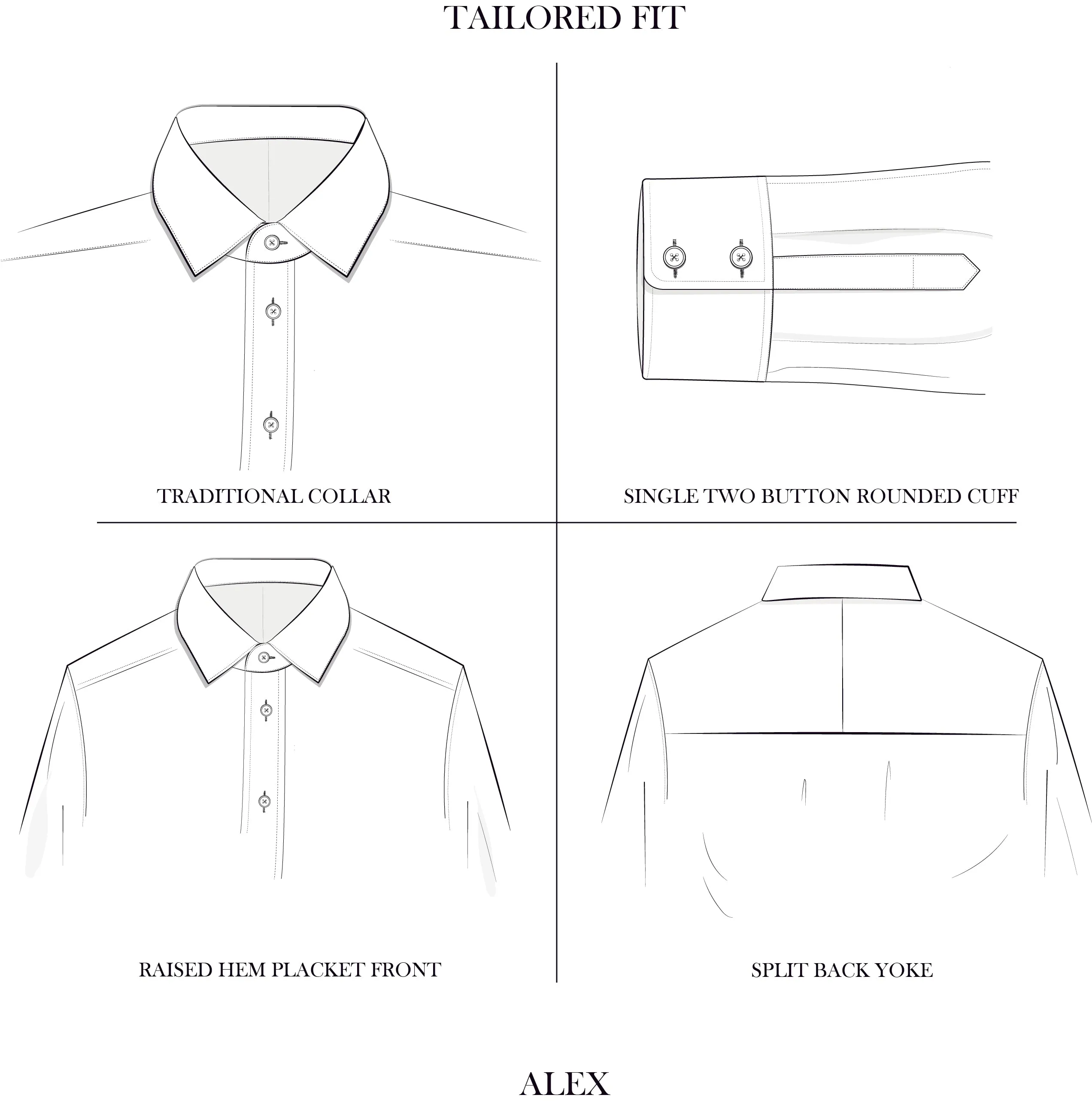 ALEX LIGHT BLUE OXFORD SHIRT
