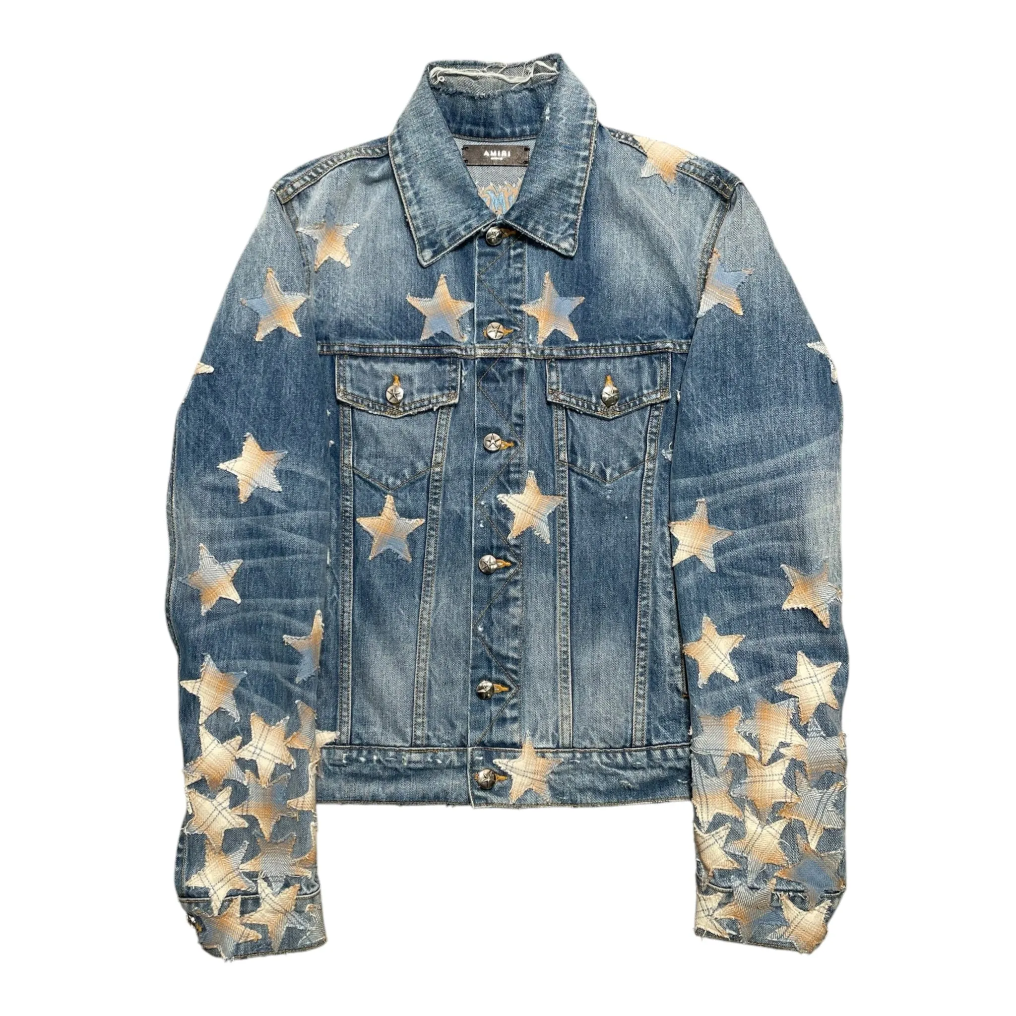 Amiri x Chemist Denim Star Patch Denim Jacket 70s Indigo Pre-Owned