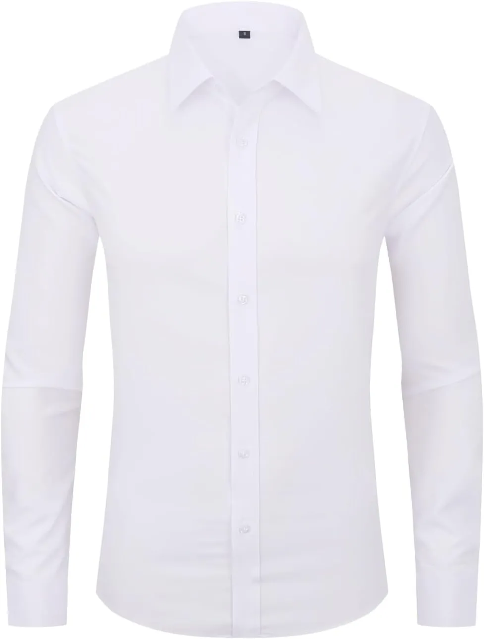 Dress Shirts for Men's Long Sleeve Button Down Shirt Slim Fit Business Formal Stretch Shirt