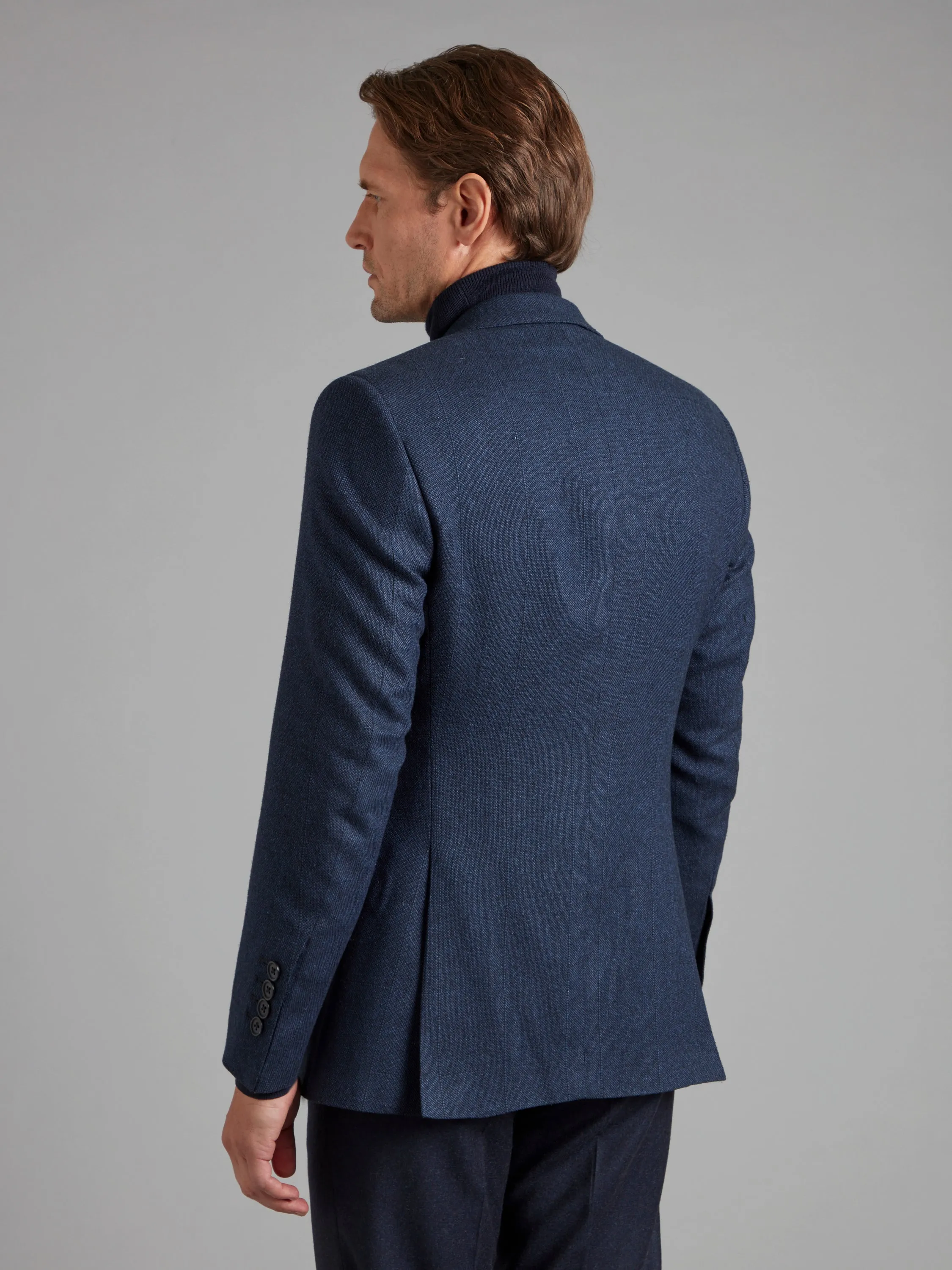 Eaton Jacket - Navy Windowpane