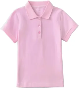 Girls Polo Shirt Short Sleeve Shirt for School Uniform Polo Shirts