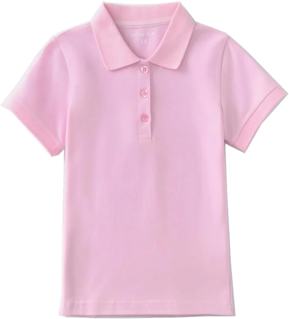 Girls Polo Shirt Short Sleeve Shirt for School Uniform Polo Shirts