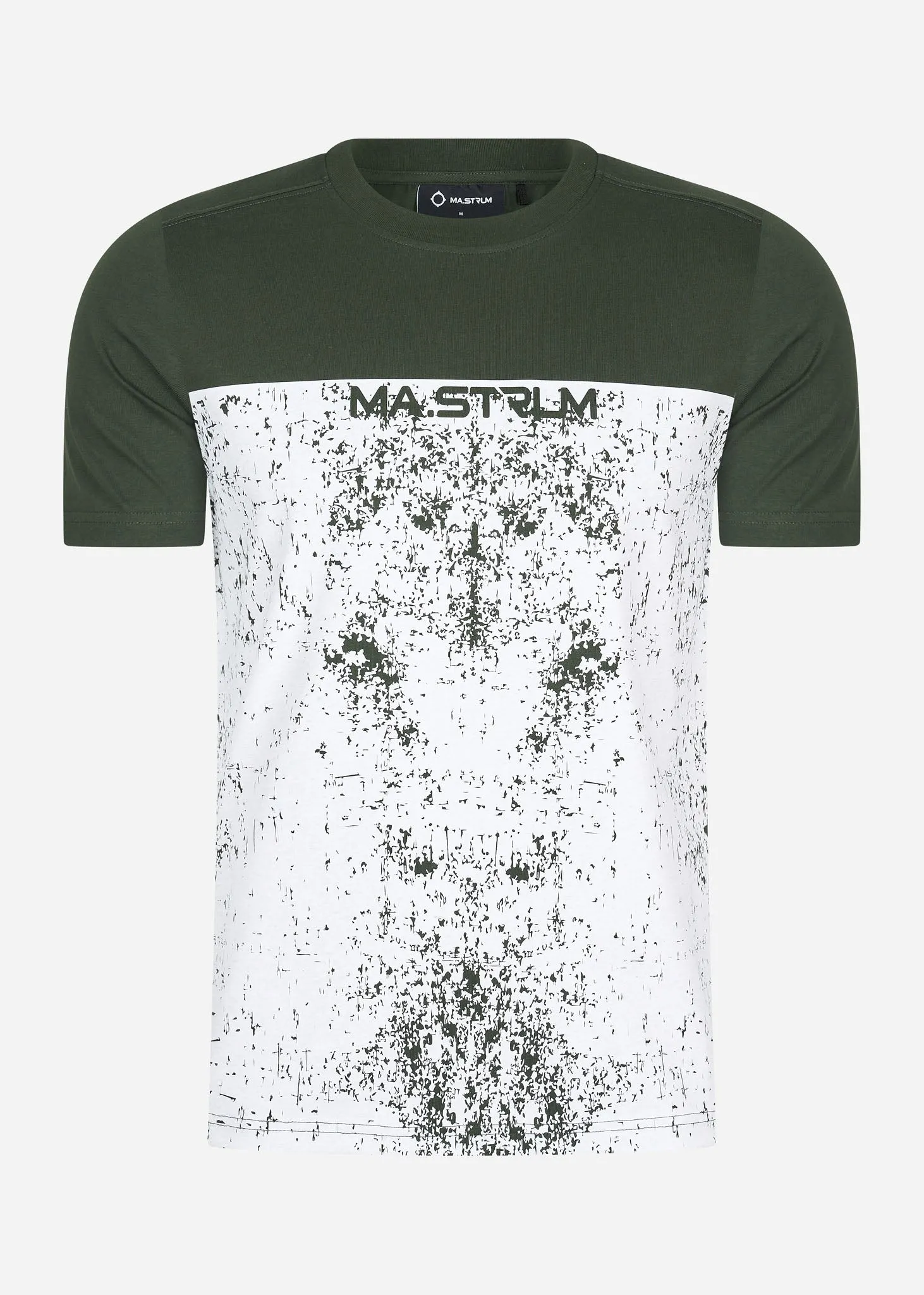 Half body print tee - oil slick