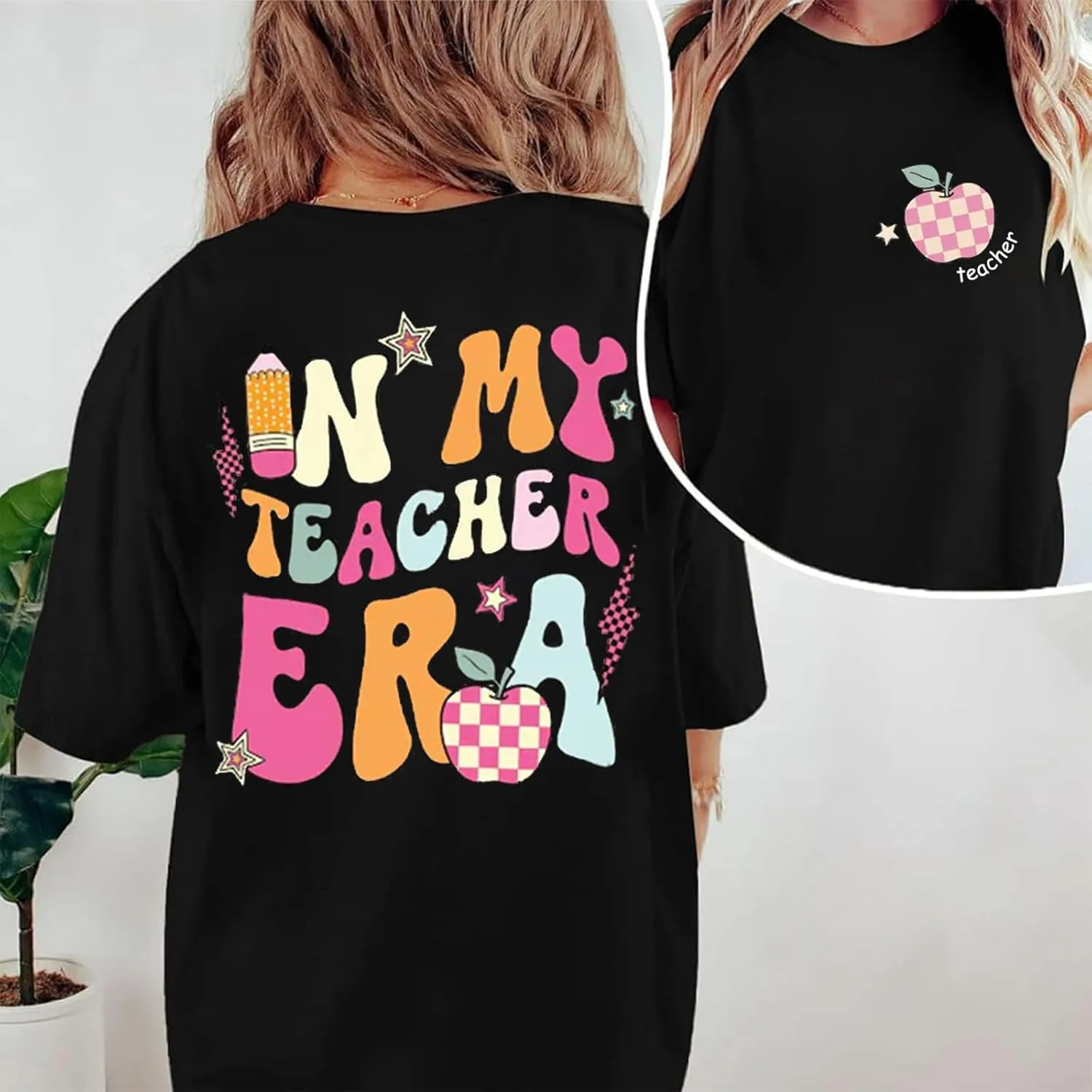in My Teacher Era Shirt Women Teacher Shirts Teaching Tees Tops Teacher Appreciation Tee Shirt
