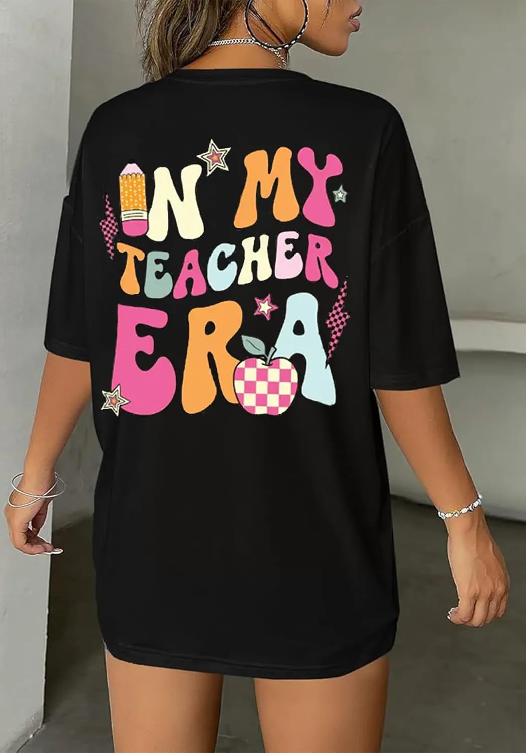 in My Teacher Era Shirt Women Teacher Shirts Teaching Tees Tops Teacher Appreciation Tee Shirt