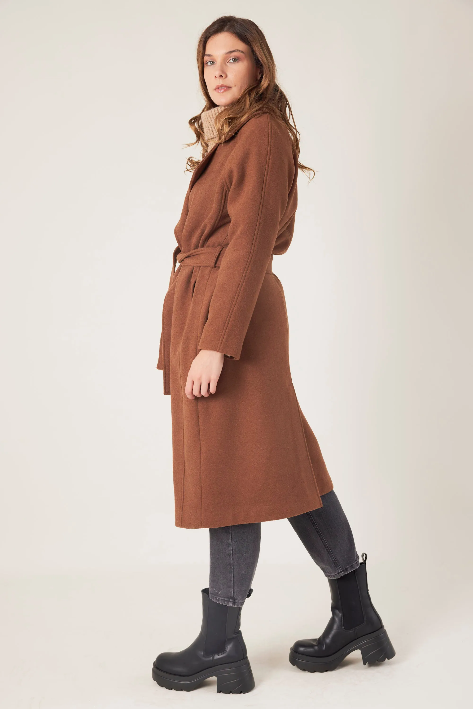 LAURE - Manteau long en laine