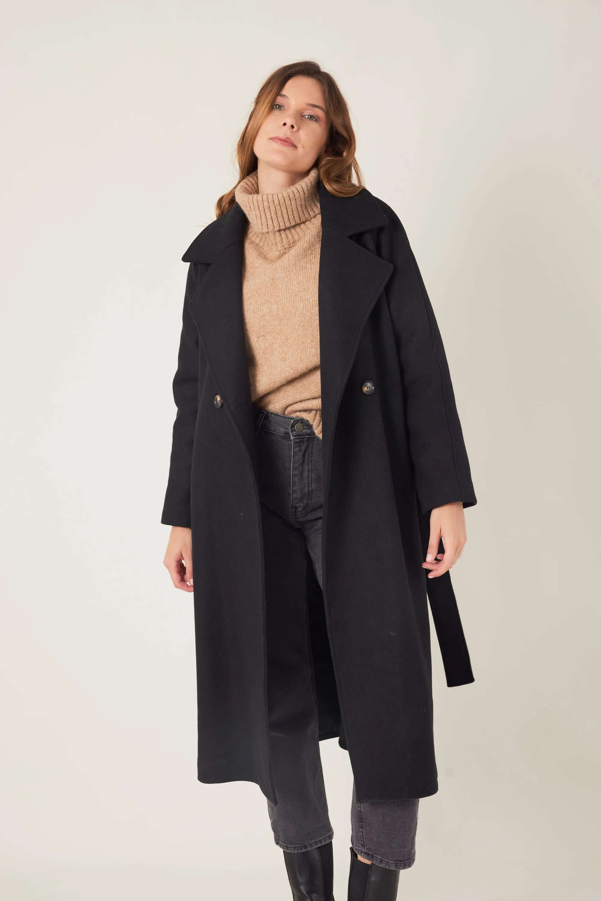 LAURE - Manteau long en laine