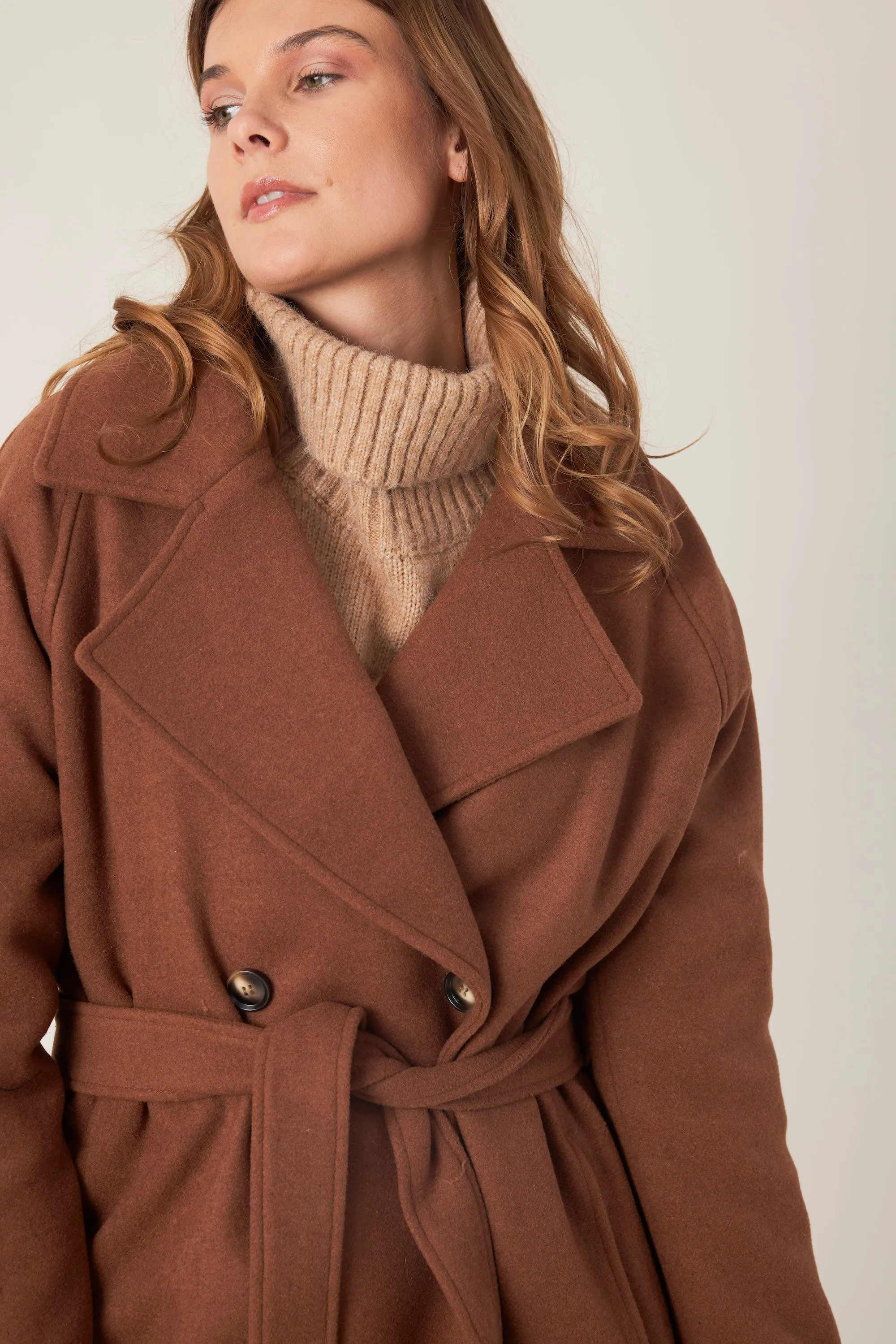 LAURE - Manteau long en laine