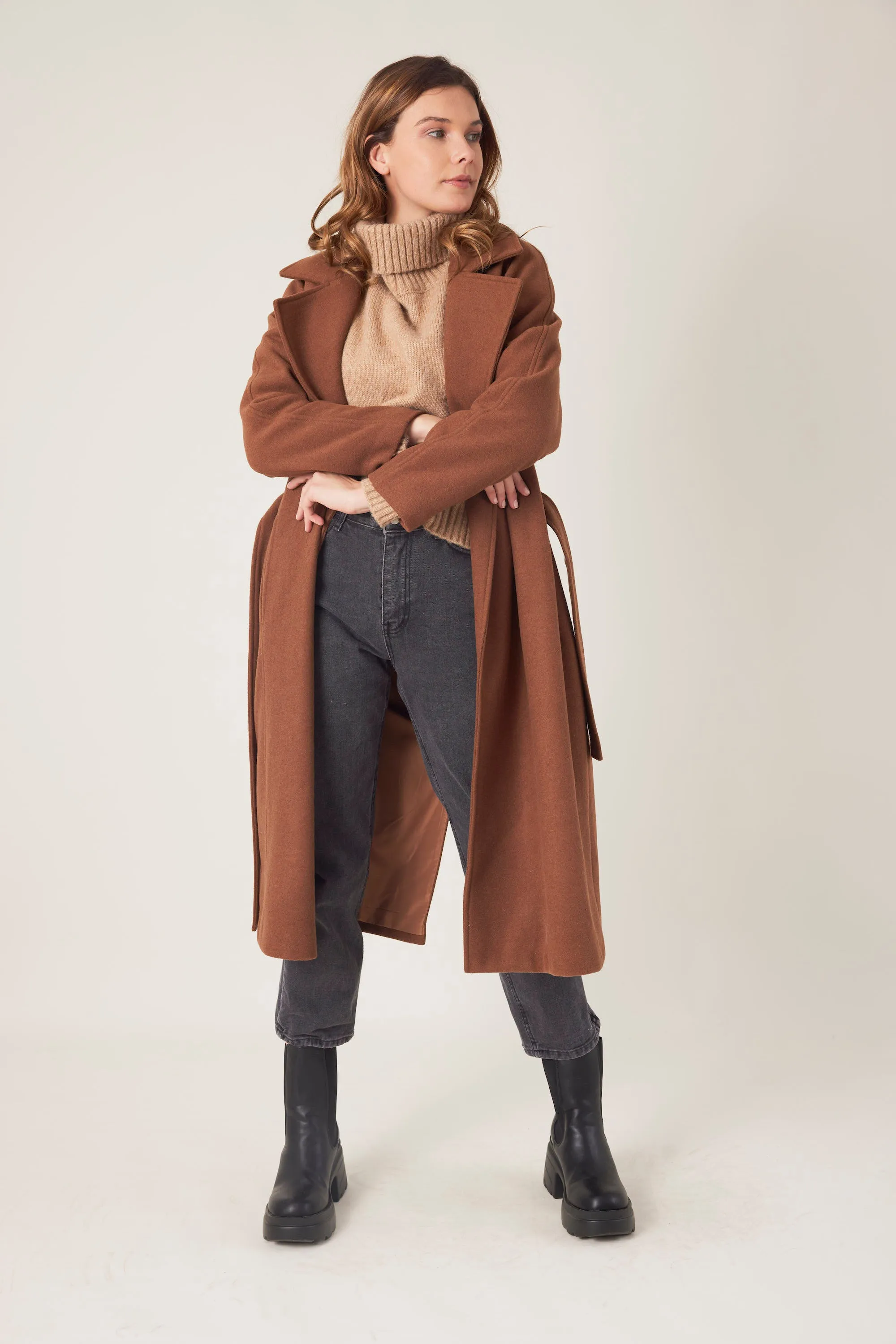 LAURE - Manteau long en laine