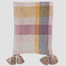 Madam Stoltz Checked Cotton Throw