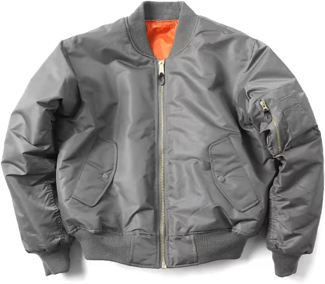 Men's Jacket Winter Outdoor Thickened Nylon Bomber Jacket Coat Warm Jacket