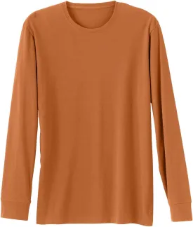 Men's Organic All-Cotton Long Sleeve Crew Neck T-Shirt