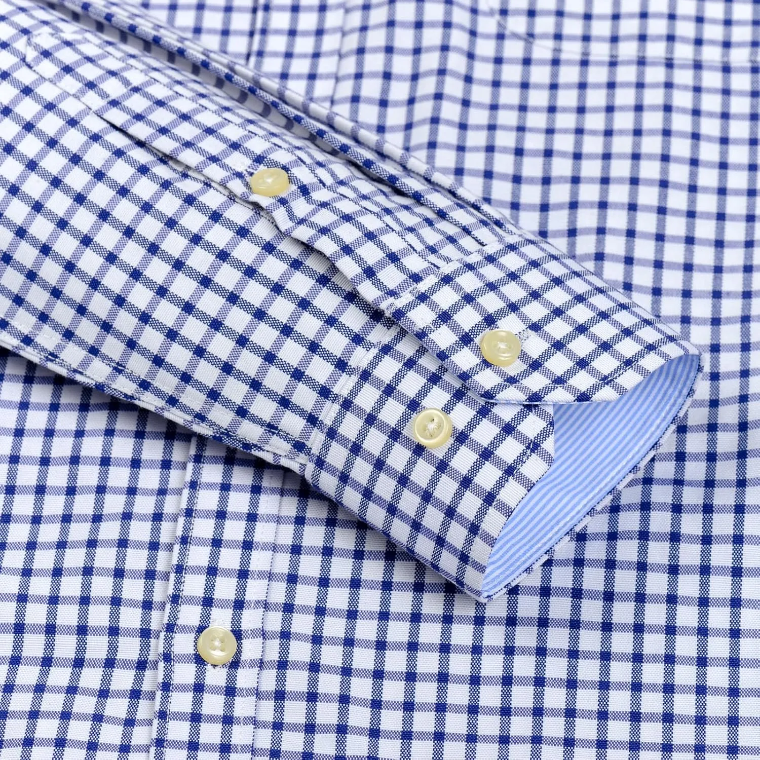 Men's Stylish Cotton Blend Casual Oxford Shirt, Breathable Long Sleeve Button Down Collar Work Shirt