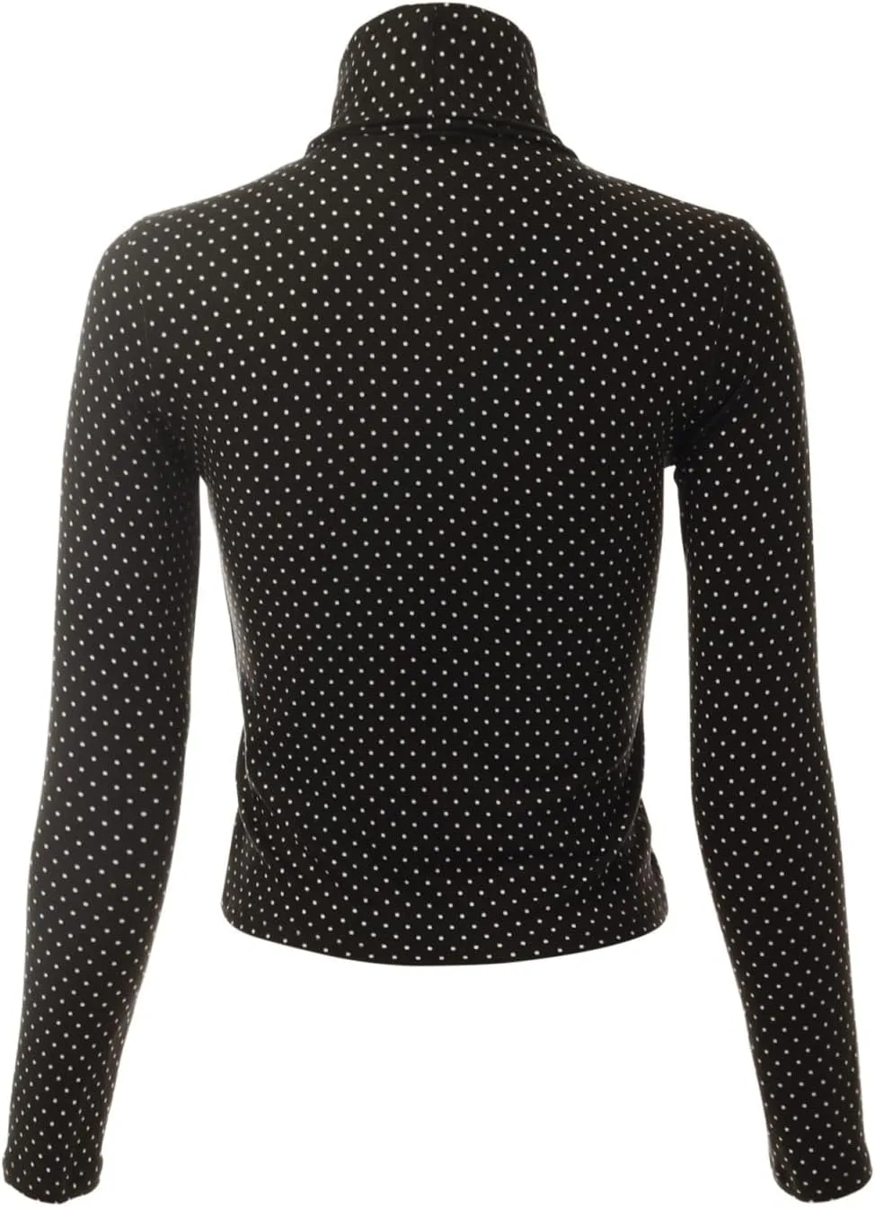 MixMatchy Women's Ribbed Turtle Neck Crop Top