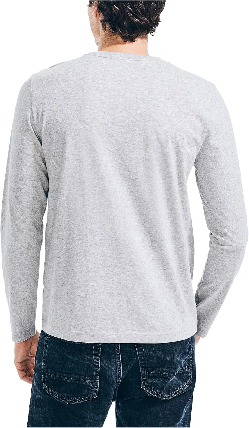Nautica Men's J-Class Logo Long Sleeve T-Shirt