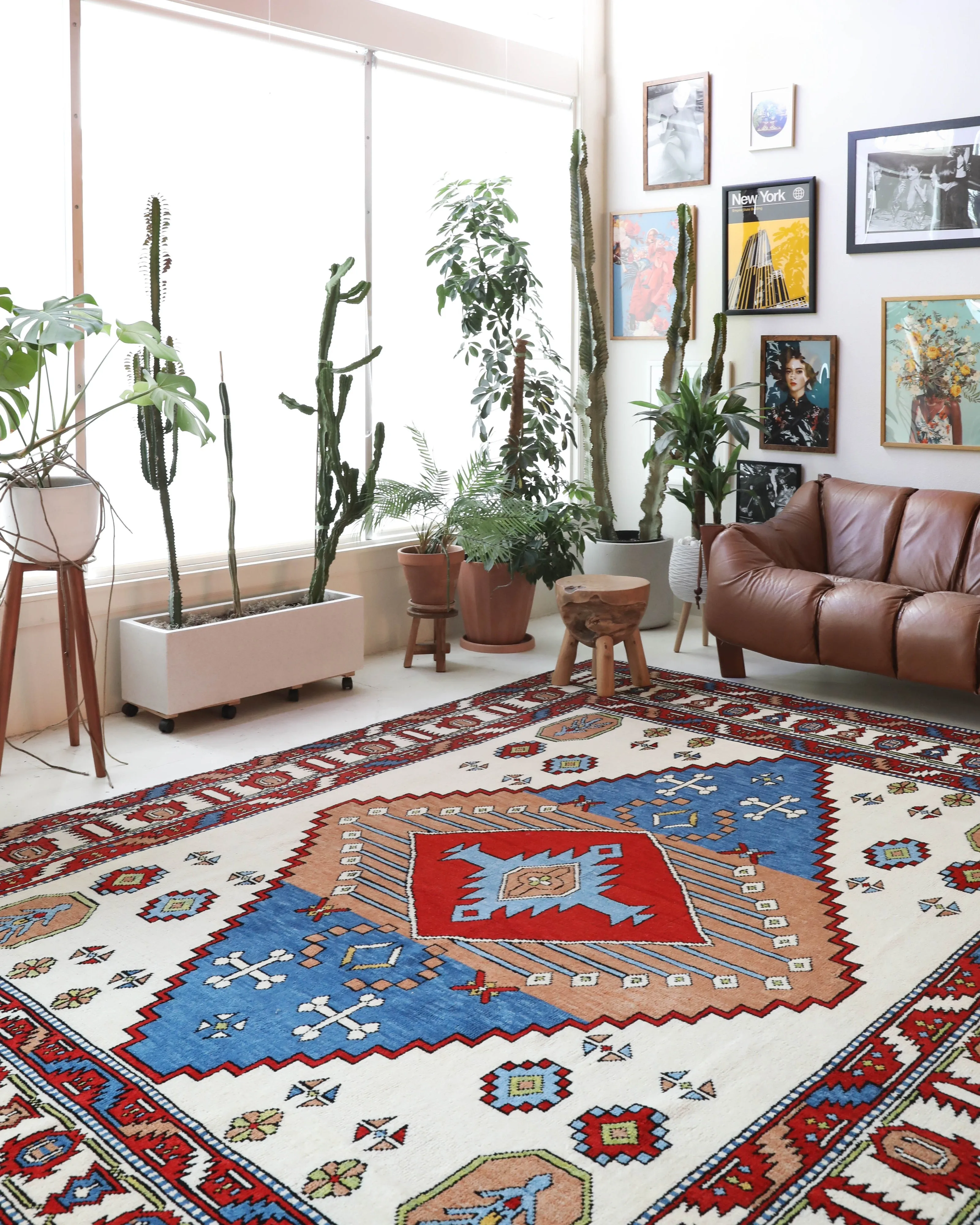 New handmade custom Caucasian Design Nomad Rug 8'10"x11'5"