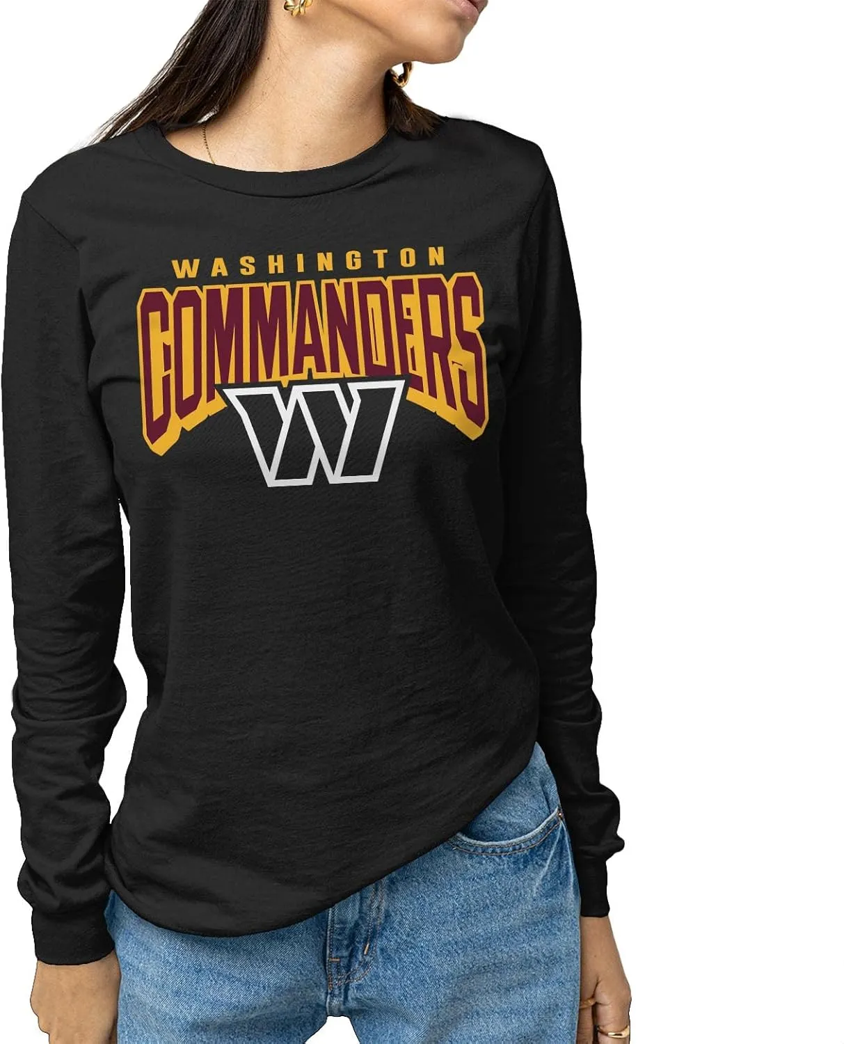 NFL Junk Food Bold Logo Long Sleeve T-Shirt