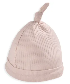 Organic Cotton Ribbed Hat - Pink