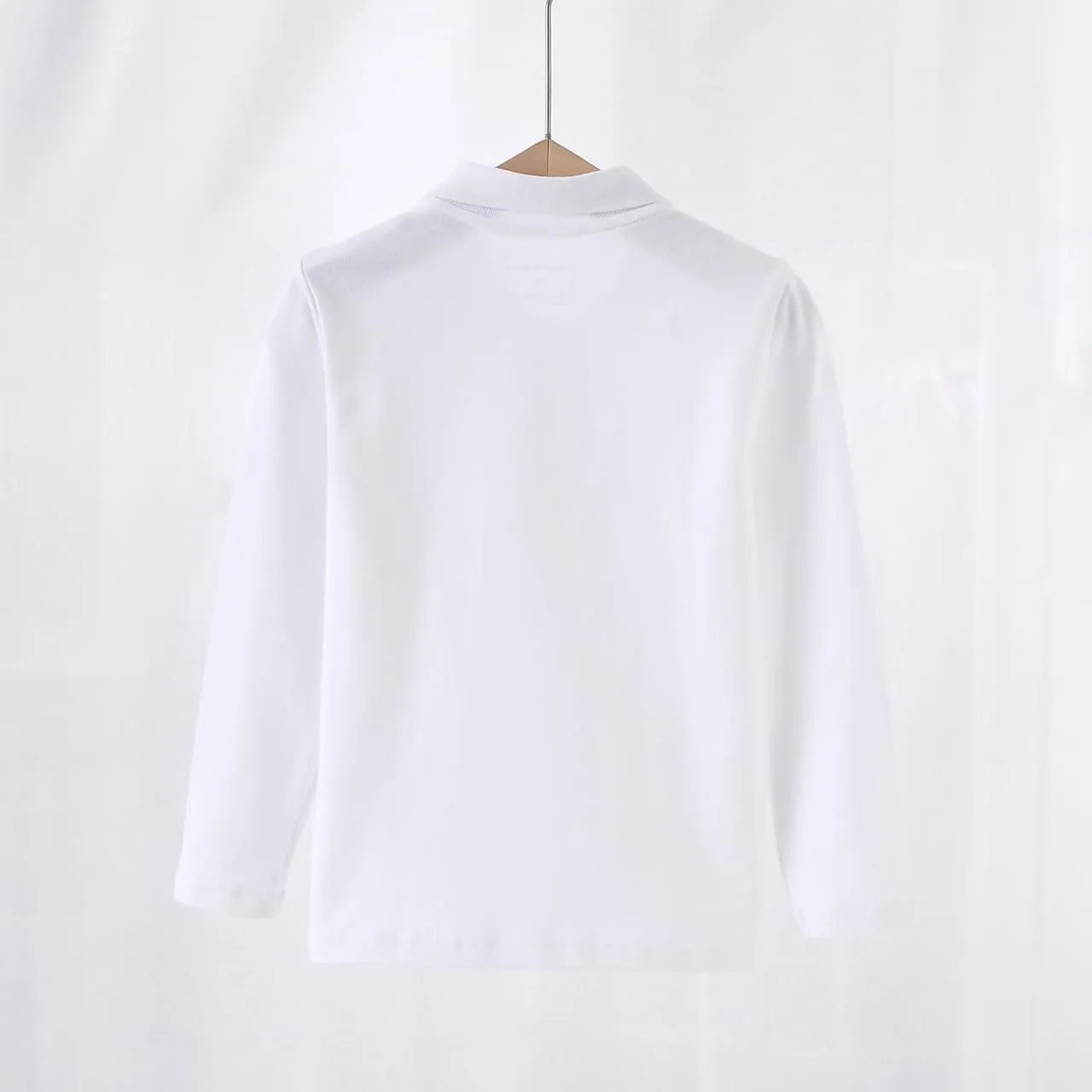 Polo Shirt Long Sleeve Shirt for School Girls Boys Polo Shirts