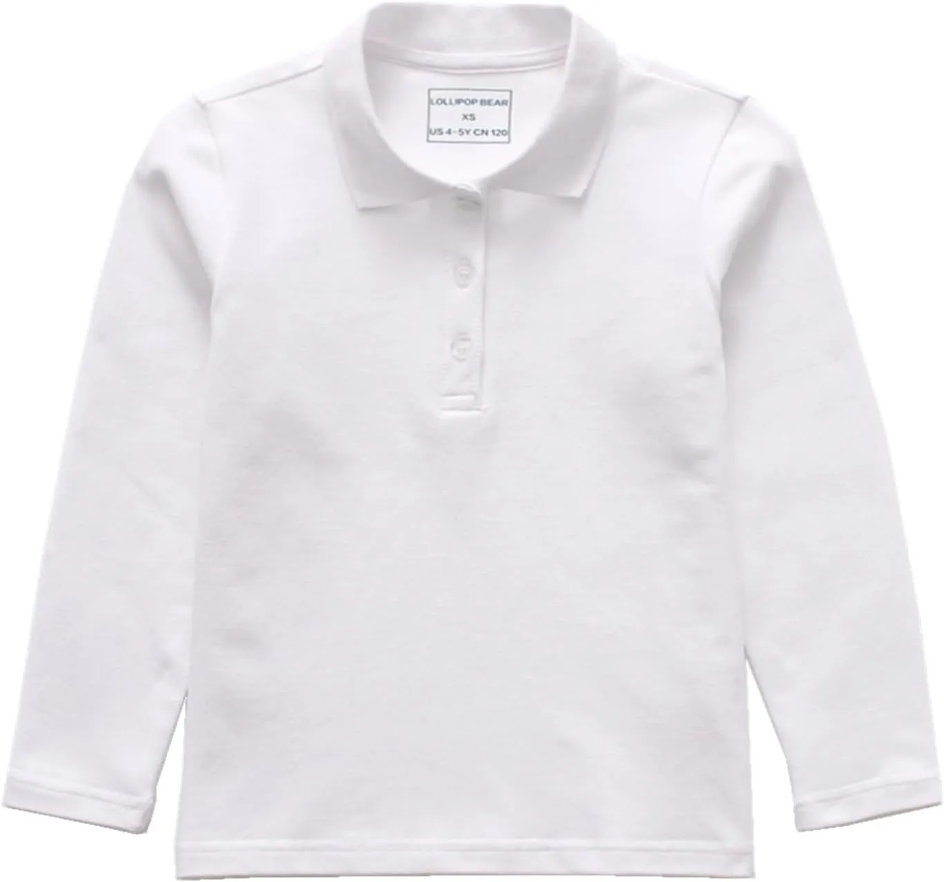 Polo Shirt Long Sleeve Shirt for School Girls Boys Polo Shirts