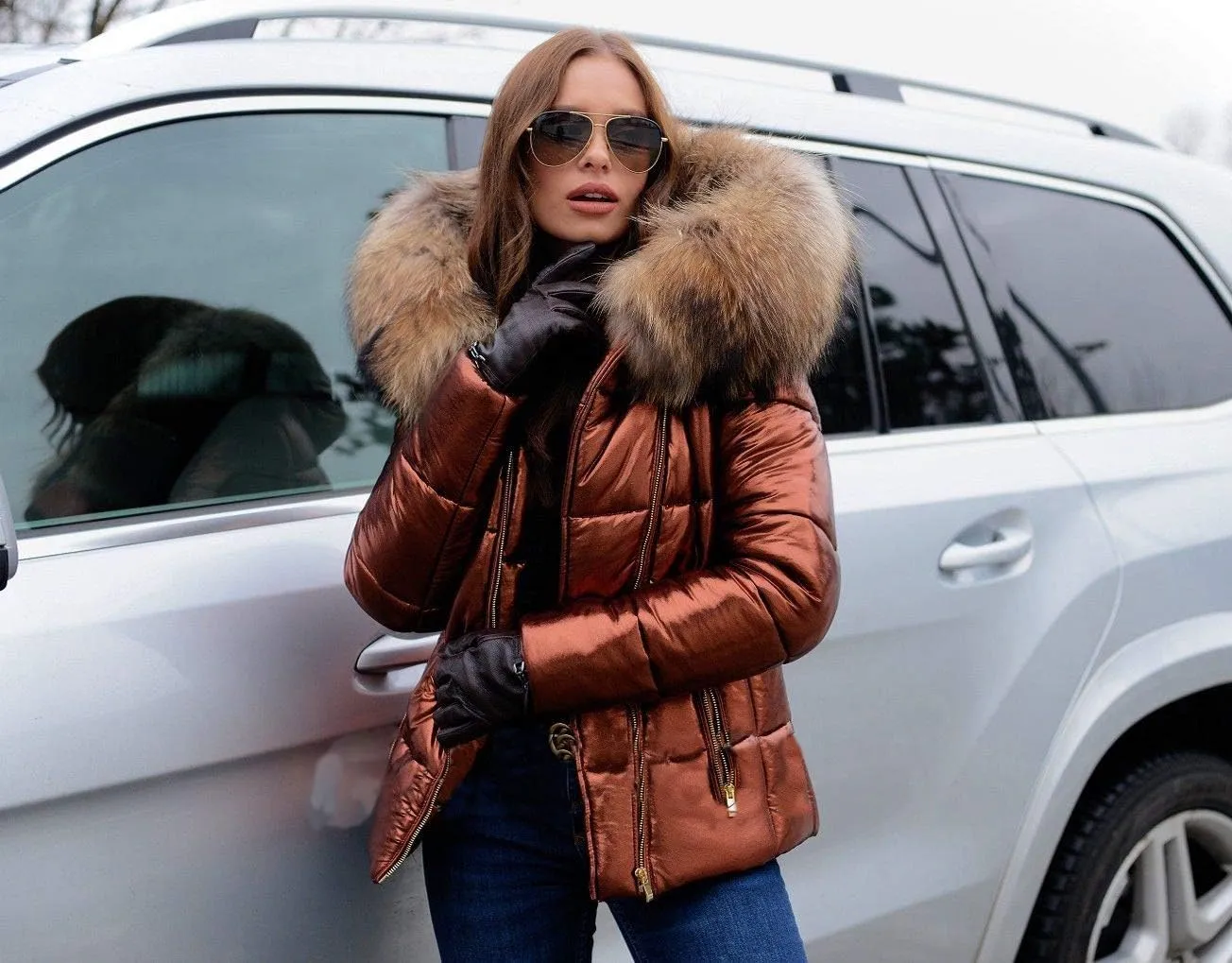 Roiii Women Winter Warm Down Jacket Thick Slim Flash Coat Down Outdoor Hood Parka Short Slim Jacket Black