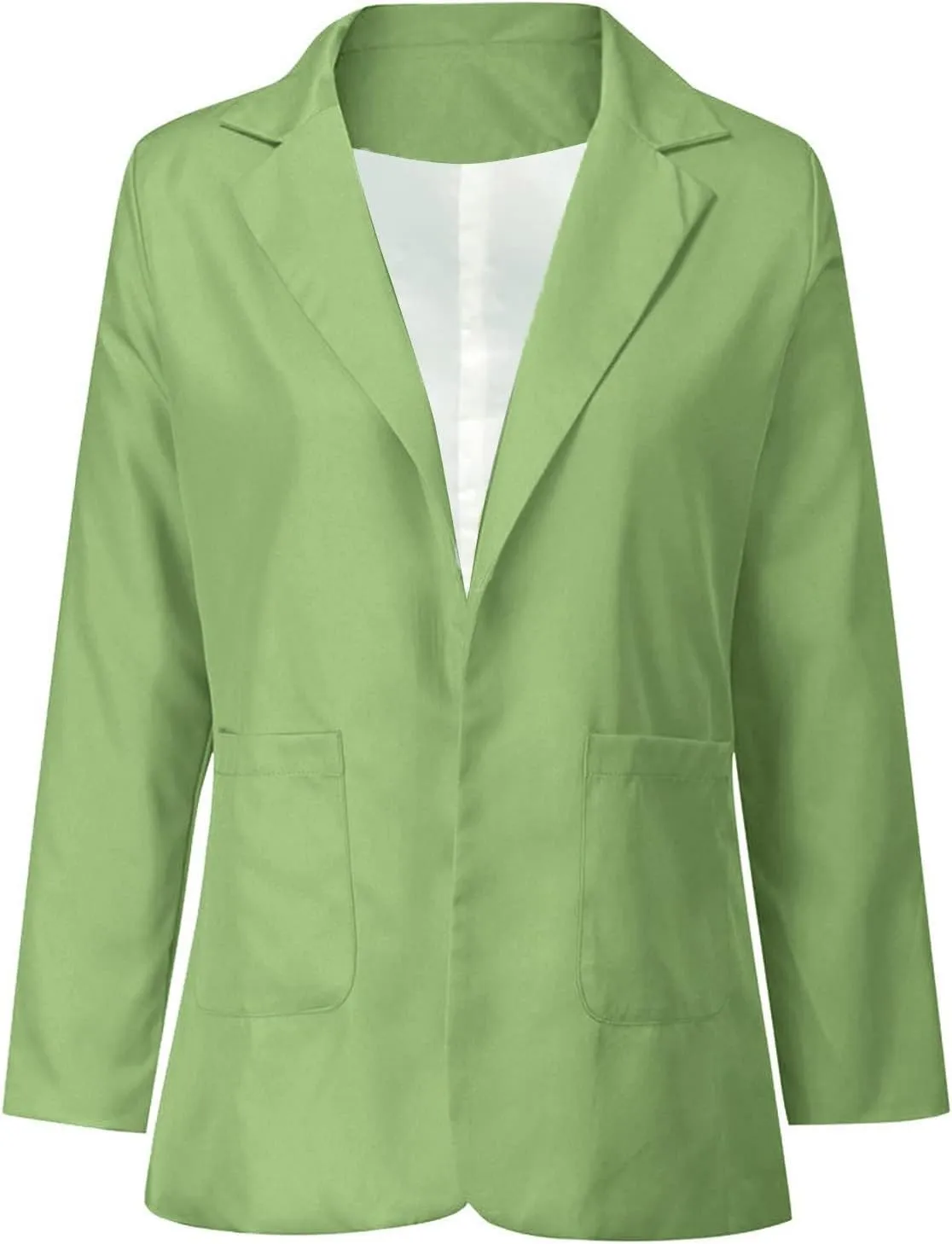 Womens Casual Blazers Lightweight Blazer Jackets Ladies Plus Size Open Front Outwear Cardigans Long Sleeve Work Office Jacket